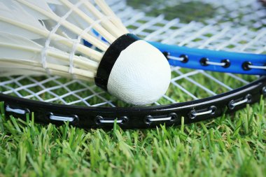 Shuttlecocks badminton raket ile