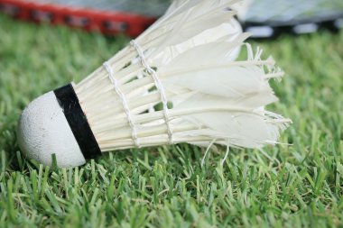 Shuttlecocks badminton raket ile