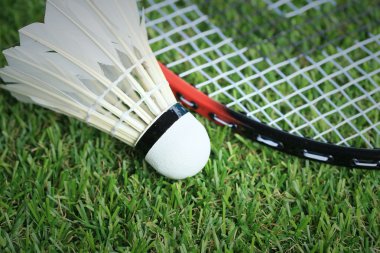 Shuttlecocks badminton raket ile