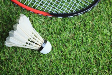 Shuttlecocks badminton raket ile