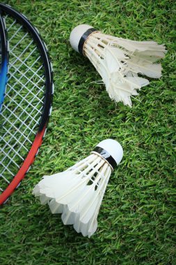 Shuttlecocks badminton raket ile