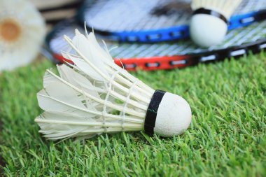 Shuttlecocks badminton raket ile