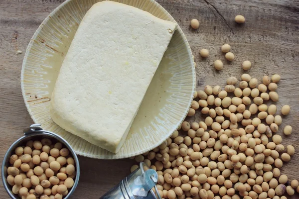 Тофу з насінням сої — стокове фото