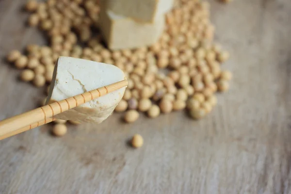 Tofu mit Sojabohnen — Stockfoto