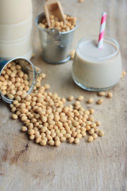 Soya sütü soya ile