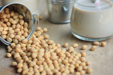 Soya sütü soya ile