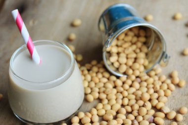 Soya sütü soya ile