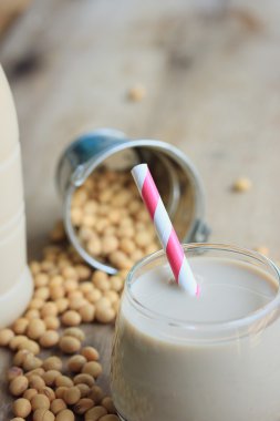 Soya sütü soya ile