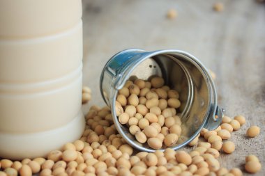 Soya sütü soya ile