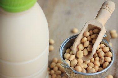 Soya sütü soya ile