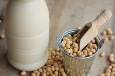 Soya sütü soya ile