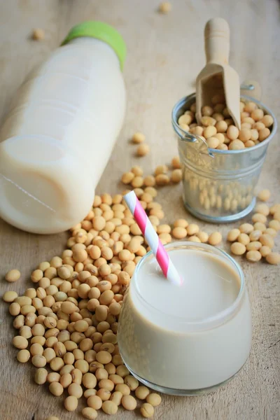 soy milk with soybean