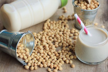 Soya sütü soya ile