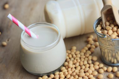 Soya sütü soya ile