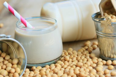 Soya sütü soya ile