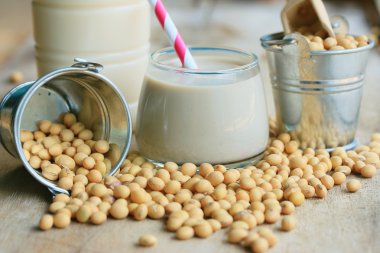 Soya sütü soya ile