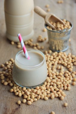 Soya sütü soya ile