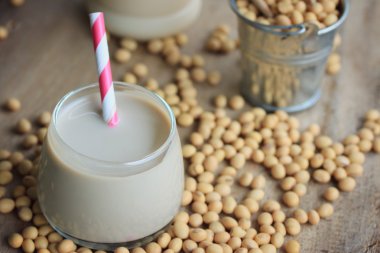 Soya sütü soya ile