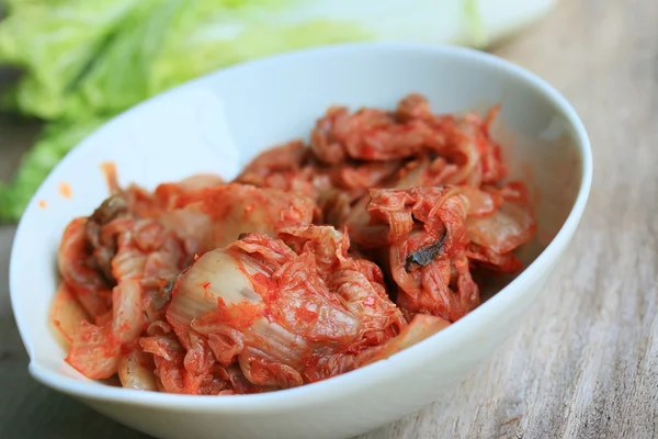 Repolho de Kimchi - comida coreana — Fotografia de Stock