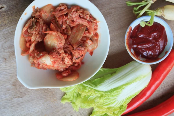 Kimchi λάχανο - Κορεατικά τροφίμων — Φωτογραφία Αρχείου