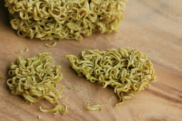 Heap dried instant noodles — Stock Photo, Image