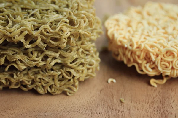 Heap dried instant noodles — Stock Photo, Image