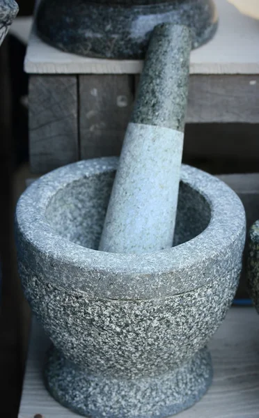 Argamassa de pedra no mercado — Fotografia de Stock