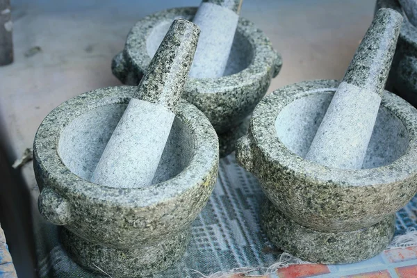 Mortier de pierre au marché — Photo
