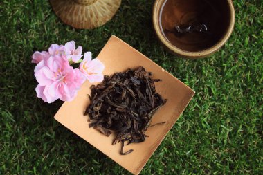 sıcak çay ve sakura