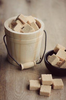 kahverengi şeker kamışı küp