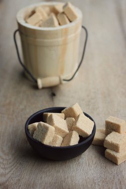 kahverengi şeker kamışı küp