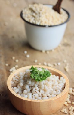 pişmiş lezzetli pirinç arpa