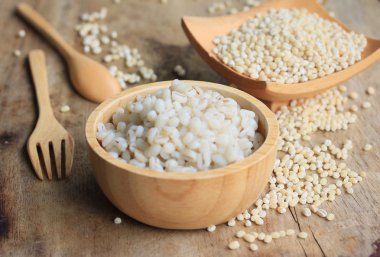 pişmiş lezzetli pirinç arpa