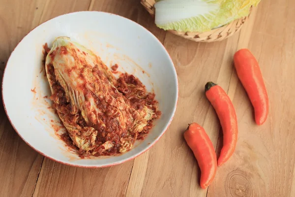 Kimchi col - comida coreana — Foto de Stock