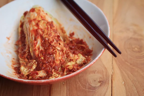 Cavolo kimchi - cibo coreano — Foto Stock