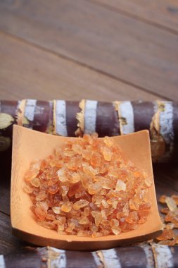 Organik kahverengi şeker kamışı