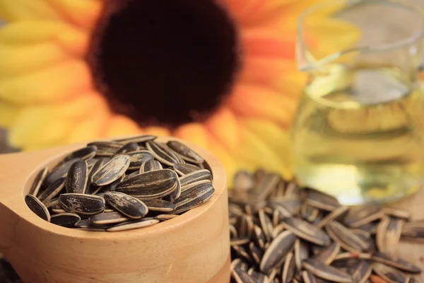 Sunflower seed with flower