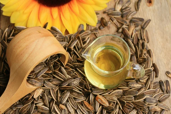 Sunflower seed with flower