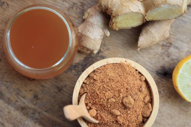 taze zencefil suyu ile