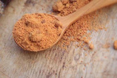 Organik kahverengi şeker tatlı