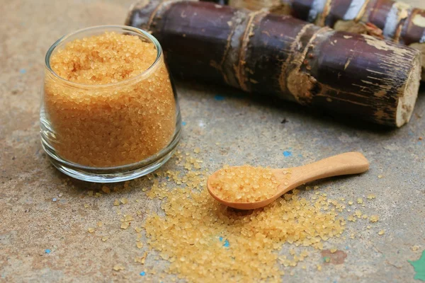 Organic brown sugar sweet — Stock Photo, Image