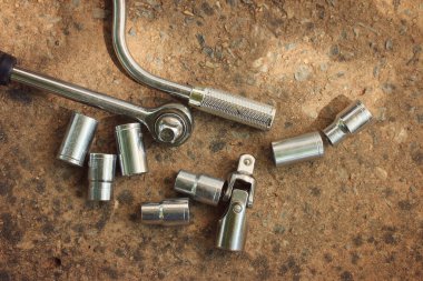 İngiliz anahtarı baş bits tornavida için kutu