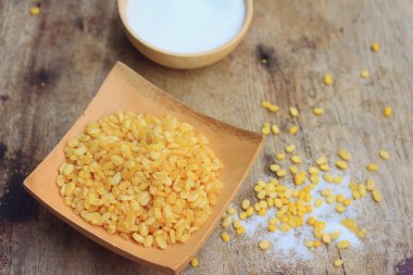 tuz ile soya tohumları