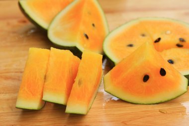 Lezzetli tatlı karpuz dilimi