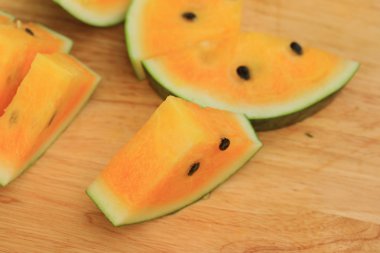 Lezzetli tatlı karpuz dilimi