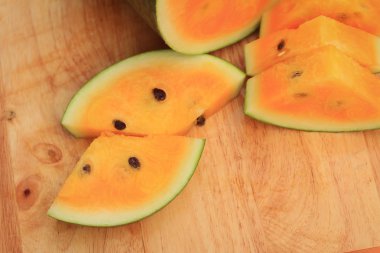 Lezzetli tatlı karpuz dilimi