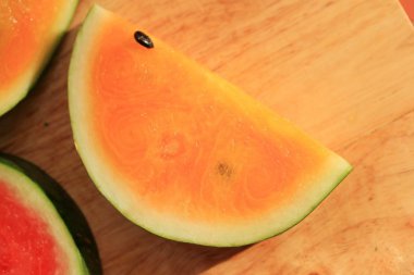 Lezzetli tatlı karpuz dilimi