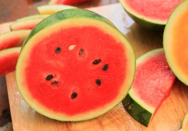 Lezzetli tatlı karpuz dilimi