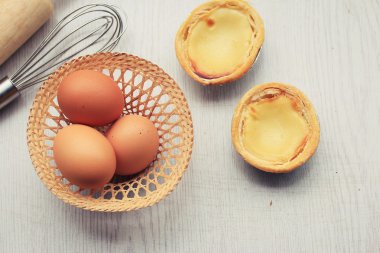 lezzetli ile yumurta tart