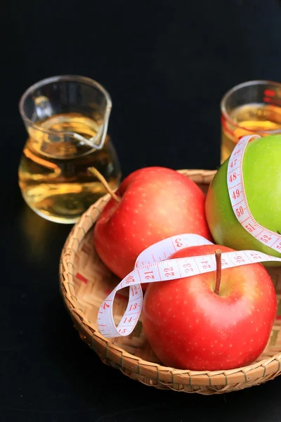Jus et fruits de pommes — Photo